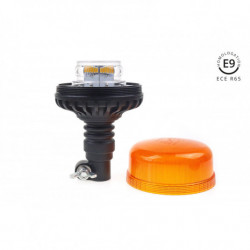 Girofar de avertizare W03P pe suport Flexi R65 R10 36LED 12 / 24V IP56