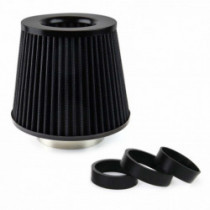 Filtru de aer conic negru + 3 adaptoare