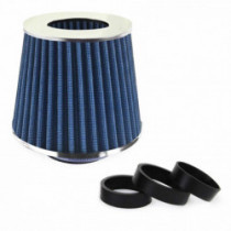 Filtru de aer conic Albastru + 3 adaptoare