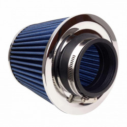Filtru de aer conic Albastru + 3 adaptoare
