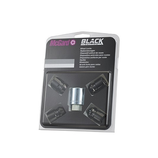 Șuruburi de siguranță McGard M12X1,5x37mm 60° 19MM BLACK EDITION