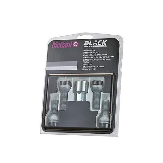 Șuruburi de siguranță McGard M14x1,5x26,7mm R13 BLACK EDITION
