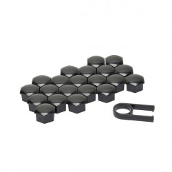 Acoperitoare șuruburi 19mm negre 21buc