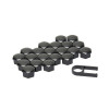 Set de 21 buc. capace decorative pentru șuruburi. Potrivite pentru șuruburi cu diametru 19mm. Design negru. Accesoriu efectiv pentru roțile automobilului.