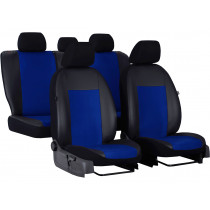 Huse auto UNICO albastru-negru (Alcantara-piele)