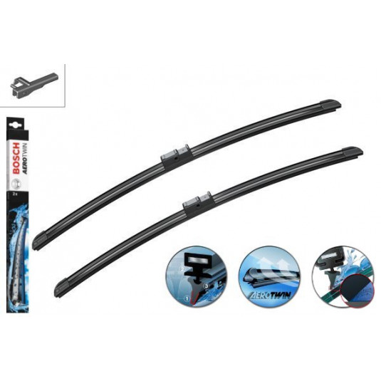Ștergătoare Bosch Aerotwin set pentru AUDI TT Roadster [8N9] (05.03-06.06) 530/530mm