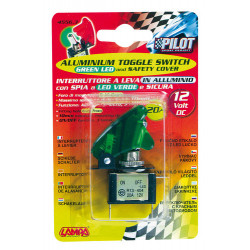 Întrerupător pârghie 12 V 20 A verde