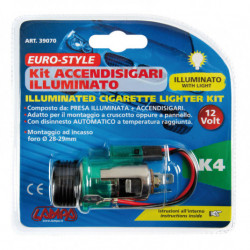 Încălzitor auto - Priză cu iluminare + aprindere