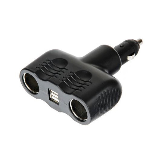 Mufă ciocan - splitter 12 / 24 V + USB
