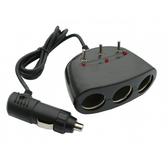 Conector cărucior de aprindere - triplu 12