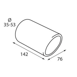 Finalizare țeavă eșapament (Ø țeavă până la 53mm) TS-16S