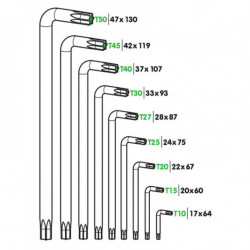 Set chei TORX 9 buc