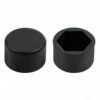 Set 20 buc. capace decorative pentru șuruburi discurilor Potrivite pentru șuruburi cu diametrul 21 mm Design negru - efect ...