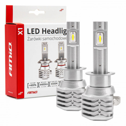 Becuri LED pentru farurile principale H1 X1 Series AMiO