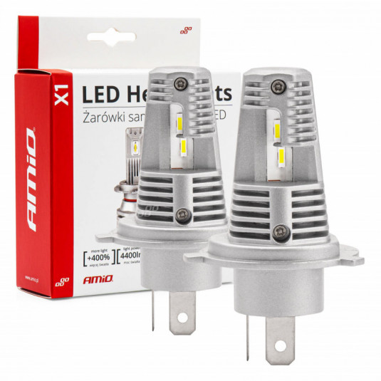Becuri LED de iluminare principală H4 X1 Series AMiO