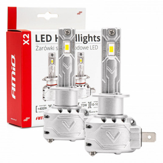 Becuri LED lumină principală H1 X2 Series AMiO (+canbus)