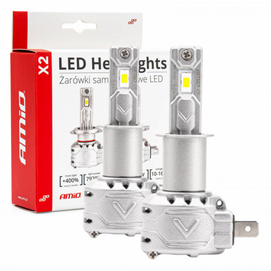 Becuri LED pentru iluminare principală H3 X2 Series AMiO (+canbus)
