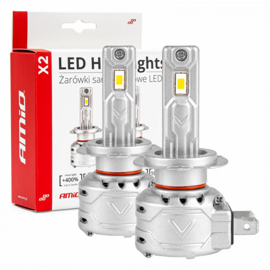 Becuri LED pentru iluminare principală H7 X2 Series AMiO (+canbus)