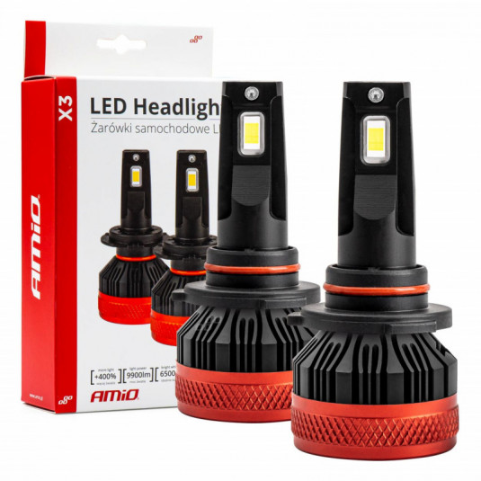 Becuri LED de iluminare principală HB3 9005 X3 Series AMiO (+canbus)