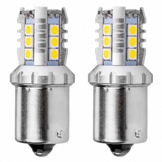 Becuri LED CANBUS 3030 16SMD 1156 BA15S P21W R10W R5W alb 12V/24V
