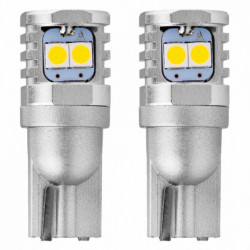 Becuri LED CANBUS 3030 6SMD T10 W5W W10W White 12V/24V
