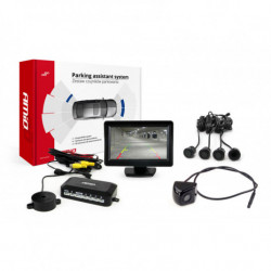 Asistență la parcare TFT01 4,3 cu cameră HD-310 4-senzori negru GOLD