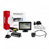 Asistență de parcare TFT01 4,3 cu cameră HD-310 4-senzori argintiu