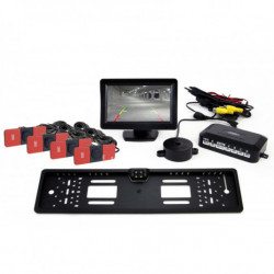 Asistenți parcare TFT01 4,3 cu cameră HD-402-LED 4-senzori negru interior