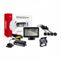 Asistență la parcare TFT01 4,3" cu cameră HD-501-IR 4-senzori, negru
