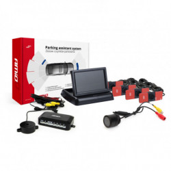 Asistenți de parcare TFT02 4,3 cu cameră HD-301-IR 4-senzori negri interior
