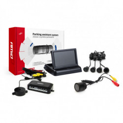 Asistenți de parcare TFT02 4,3 cu cameră HD-301-IR, 4-senzori, negru GOLD