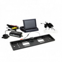 Asistență parcare TFT02 4,3" cu cameră HD-402-LED 4-senzori, alb