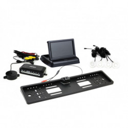 Asistență parcare TFT02 4,3" cu cameră HD-402-LED 4-senzori, alb