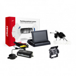 Asistente de parcare TFT02 4,3 cu cameră HD-501-IR 4-senzori, albe