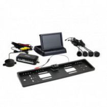 Asistență parcare TFT02 4,3" cu cameră HD-402-LED 4-senzori, negru