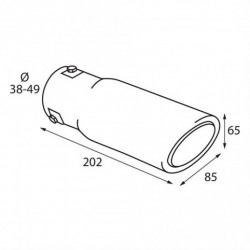 Terminație evacuare (Ø evacuare până la 49mm) TS-62