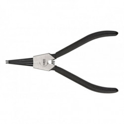NEO Clește pentru inele de fixare 140 mm, exterior, cu vârf fix, CrMo, interval 10-25 mm, diametru vârf 1,5 - 2,0 mm