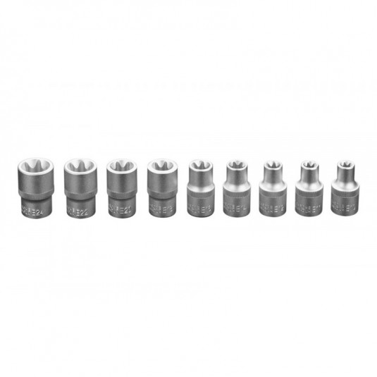 NEO Chei tubulare 1/2 Torx, set 9 piese