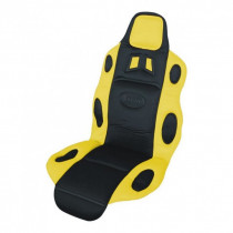 Husă auto RACE negru-galben
