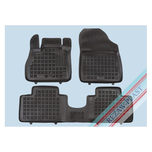 Covorase din cauciuc RENAULT GRAND SCENIC IV (2016-2021) cu margine ridicată