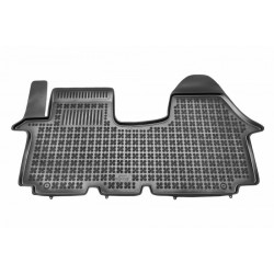 Covorase din cauciuc RENAULT TRAFIC II - față cu material suplimentar pe partea șoferului (2001-2014) cu marginea ridicată