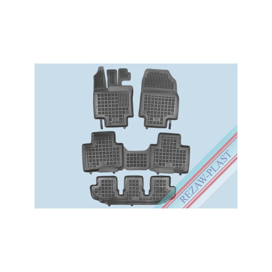 Covorase din cauciuc TOYOTA HIGHLANDER IV (XU70) toate modelele inclusiv Hybrid, 7m (din 2019) cu margine ridicată