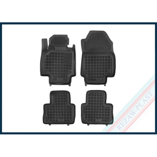 Covorase din cauciuc TOYOTA RAV 4 V versiune cu cutie manuala, 4x4 (AWD), 2x4 (FWD) (din 2018) cu margine inaltata