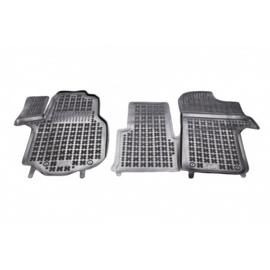 Covorase din cauciuc VOLKSWAGEN CRAFTER II versiune cu material suplimentar pe partea șoferului (din 2016) cu margine ridicată