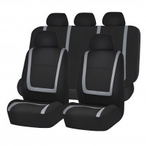 Set huse scaune gri - negru 9buc