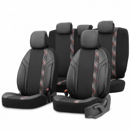Set huse auto OTOM HORIZON 1801 RED 3-ZIP