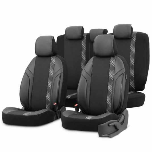 Set huse auto OTOM HORIZON 1808 BLACK/SMOKED 3-ZIP