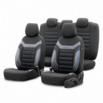Set huse auto OTOM INDIVIDUAL 203 BLACK/BLUE 3-ZIP