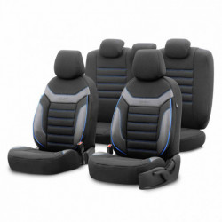Set huse auto OTOM INDIVIDUAL 203 BLACK/BLUE 3-ZIP