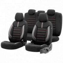 Set huse auto OTOM LIMITED 101 BLACK/RED 3-ZIP